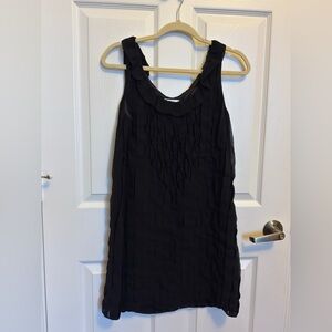 Esley Black Textured Dress